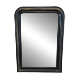 Louis Philippe black and gold mirror 108 x 77 cm
