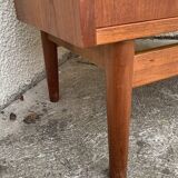 Danish library and its teak secretary 1960 by Johannes Sorth