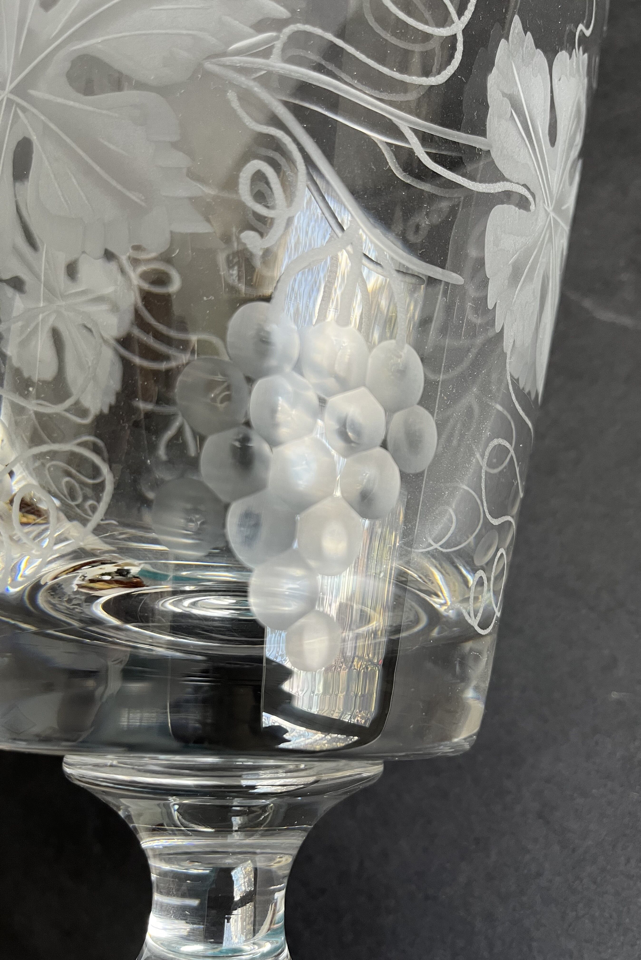 Vase rince raisin