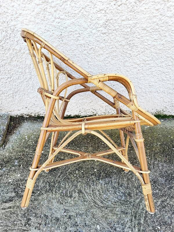 Rattan armchair 1960