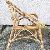 Fauteuil en rotin 1960