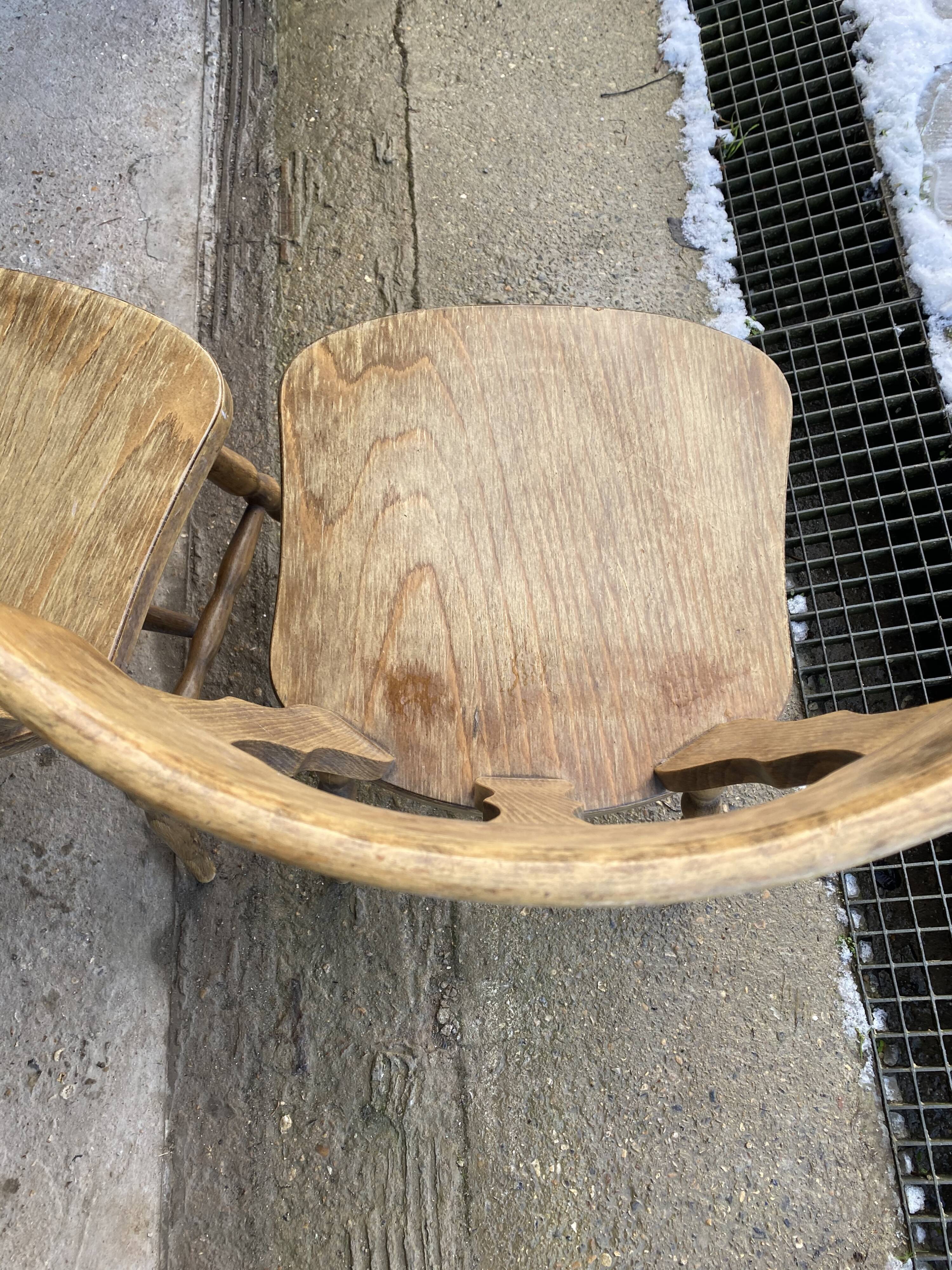 Pair of Baumann bistro chairs