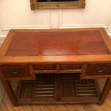 Vintage desk, solid elm, China