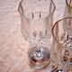 3 large crystal wine glasses in good condition