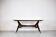 Midcentury Italian Oblong Marble Effect Table With Wood Base.
