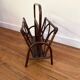 Vintage rattan magazine rack