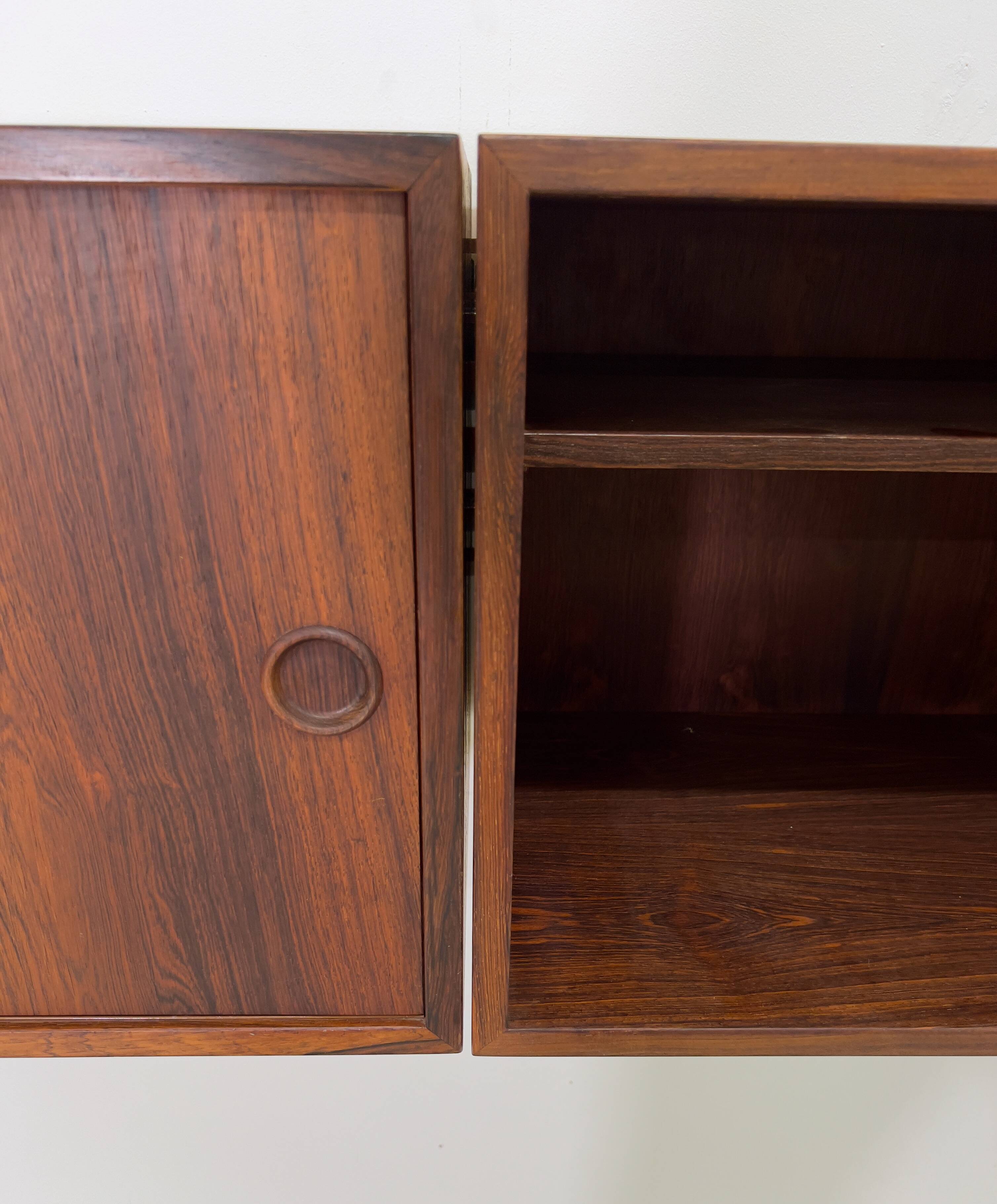 Danish Kai Kristiansen Rosewood Wall Units By Feldballes, 1960s.