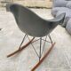 Rar eames armchair, elephant grey, zenith plastics, herman miller