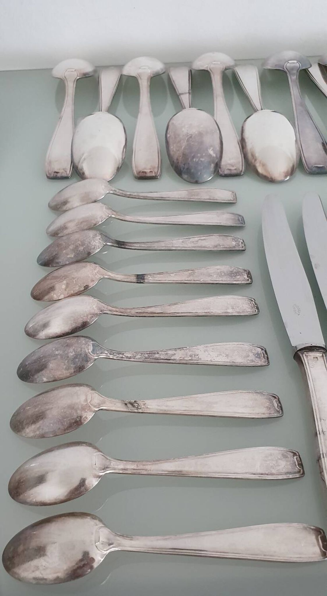 François Frionnet Art Deco silver-plated cutlery set