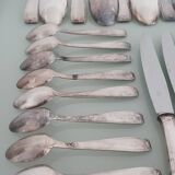 François Frionnet Art Deco silver-plated cutlery set