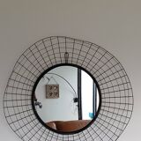 Designer wrought iron mirror - large format