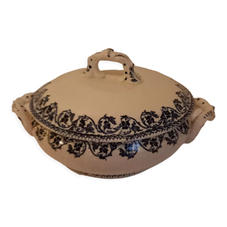 Small tureen, terre de fer
