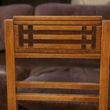 Set of 6 brutalist chairs from the 1950s.