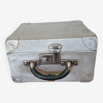 Antique metal suitcase