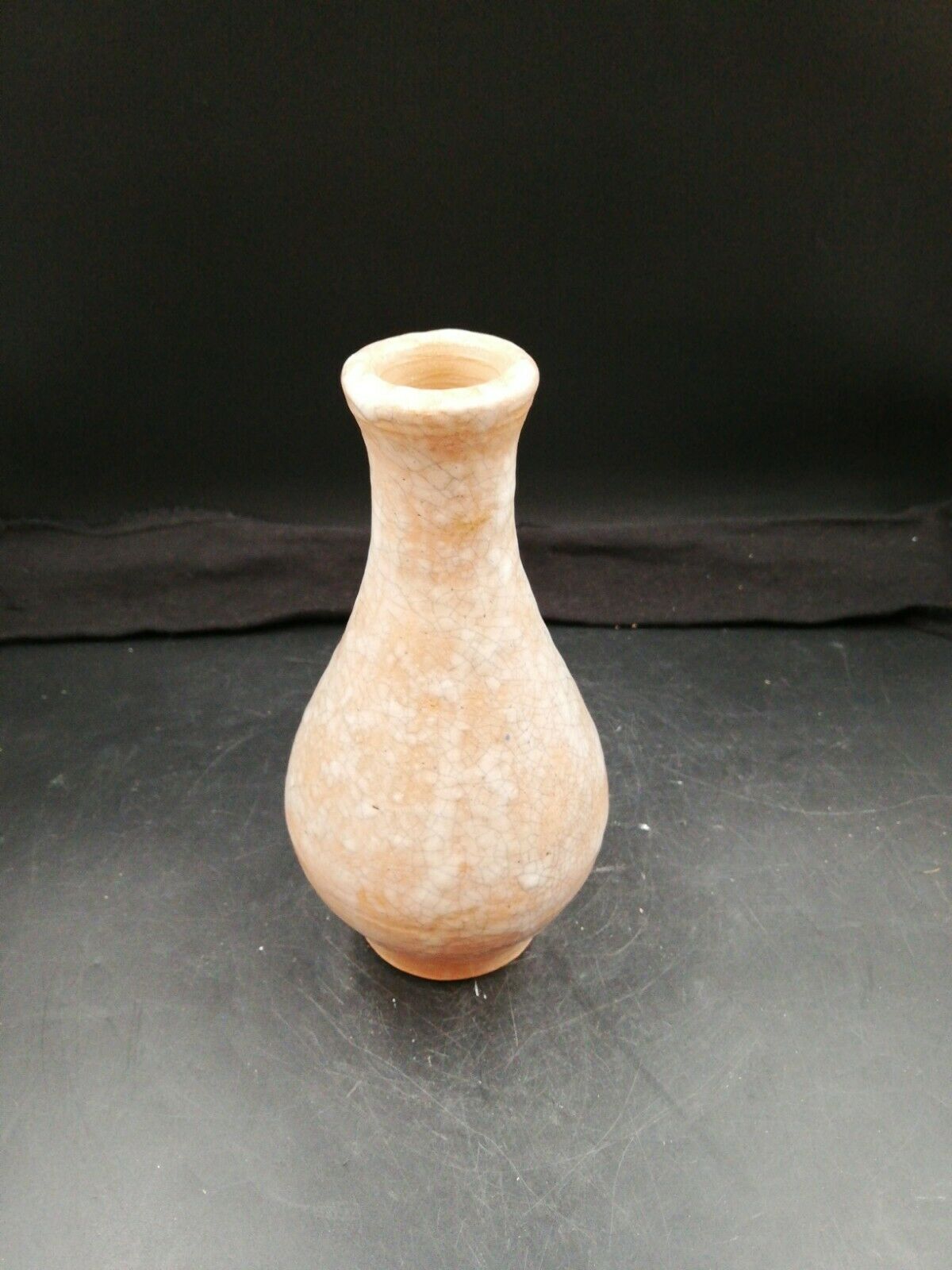 Vallauris cracked sandstone signed Augustus dated 1959