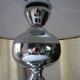 Delmas collection chrome-plated lamp with contemporary lampshade