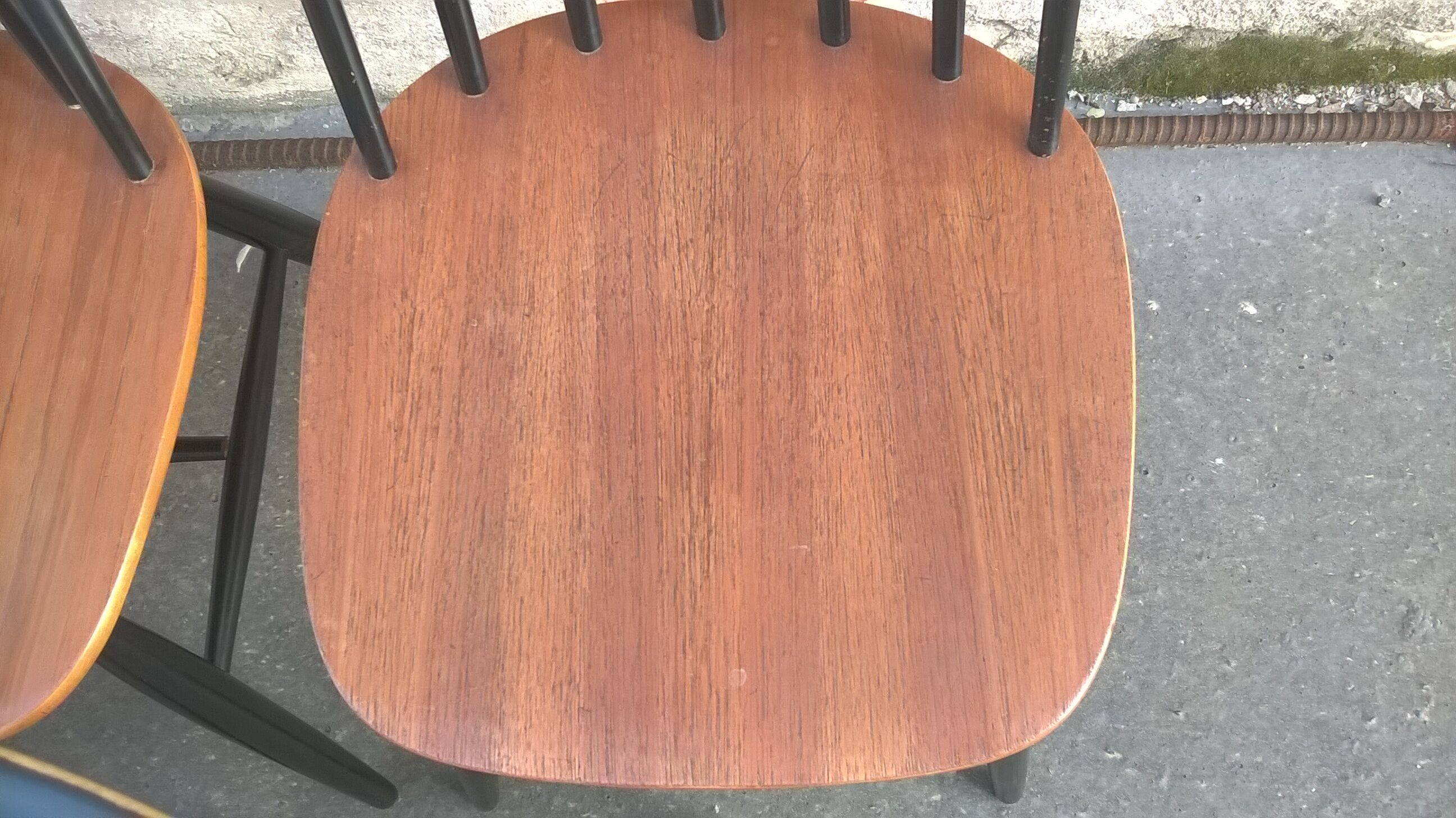 Set de 5  chaises scandinave Fanett d'Ilamri Tapiovaara