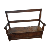 Cantou banc de cheminée ancien