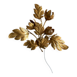 Golden wall lamp foliage