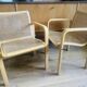 Chaises vintage cannage Olivo Pietro