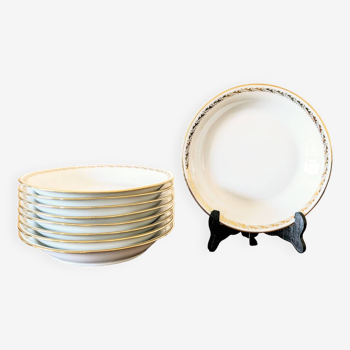 Assiettes creuses en porcelaine