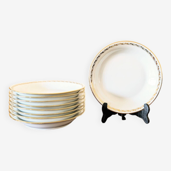 Porcelain soup plates
