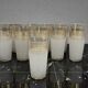 6 water glasses / frosted orangeade glasses