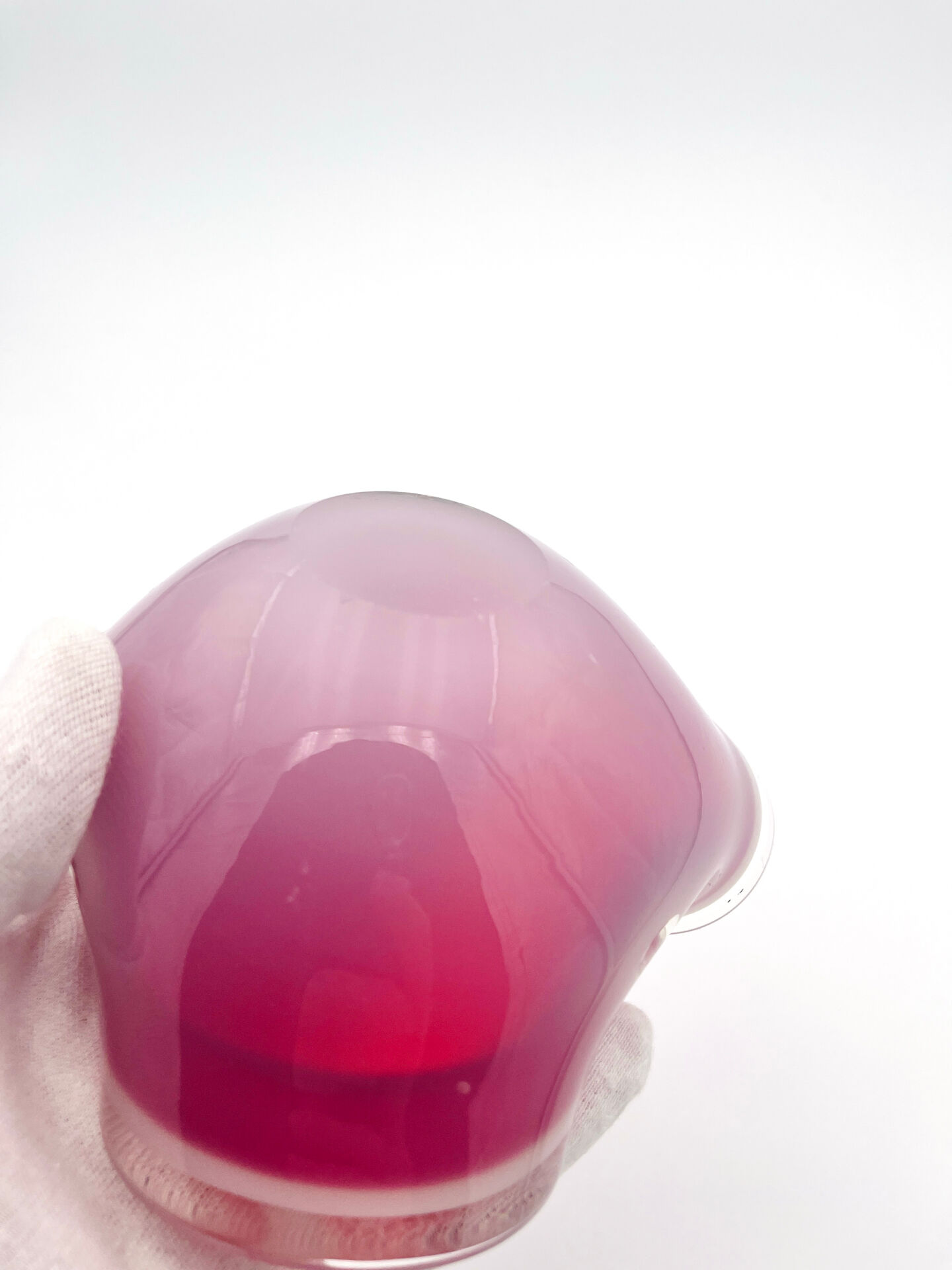 Murano Sommerso Opaline Red Bowl 16cm 882g