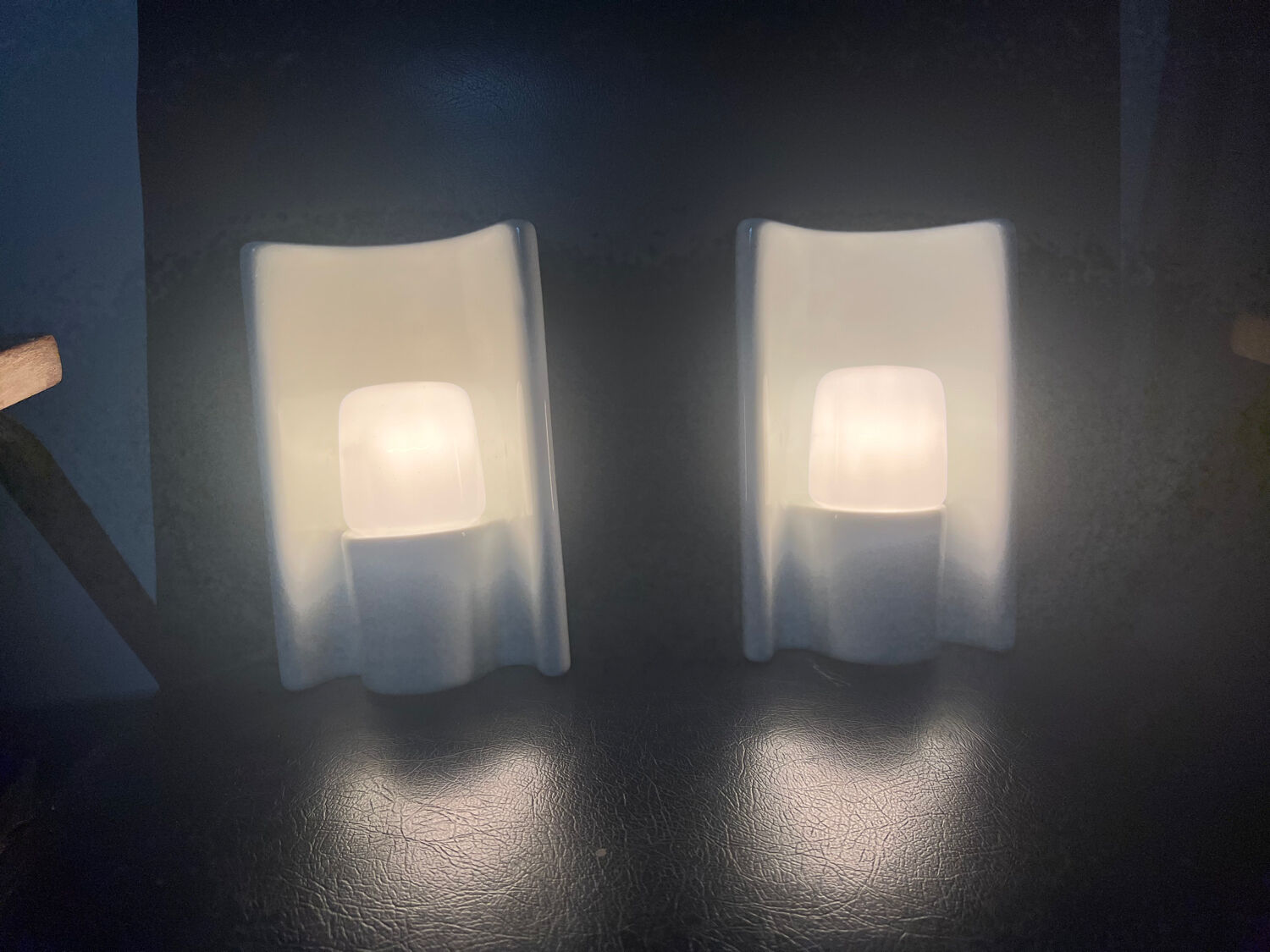 Pair of vintage 50/60 wall lights by Wilhelm Wagenfeld for Lindner Leutchen