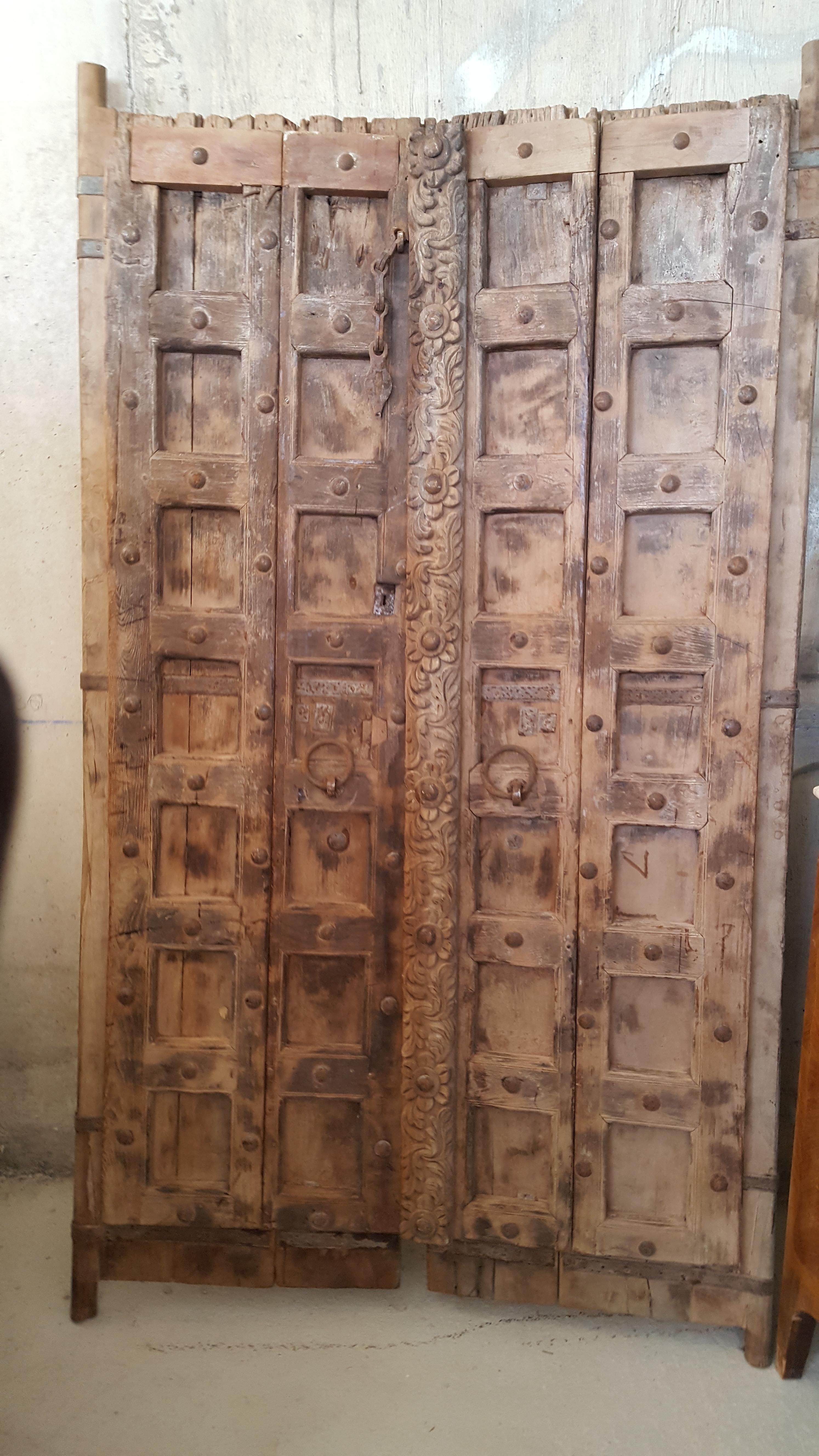 19th century double-leaf Indian door