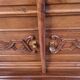 Art Deco walnut glass display case 1930-1940