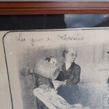 Lithograph by Honoré Daumier, The Hydropathic Doctor, 1920