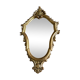 Miroir en résine doré style Louis XV h47 X l28