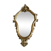 Miroir en résine doré style Louis XV h47 X l28