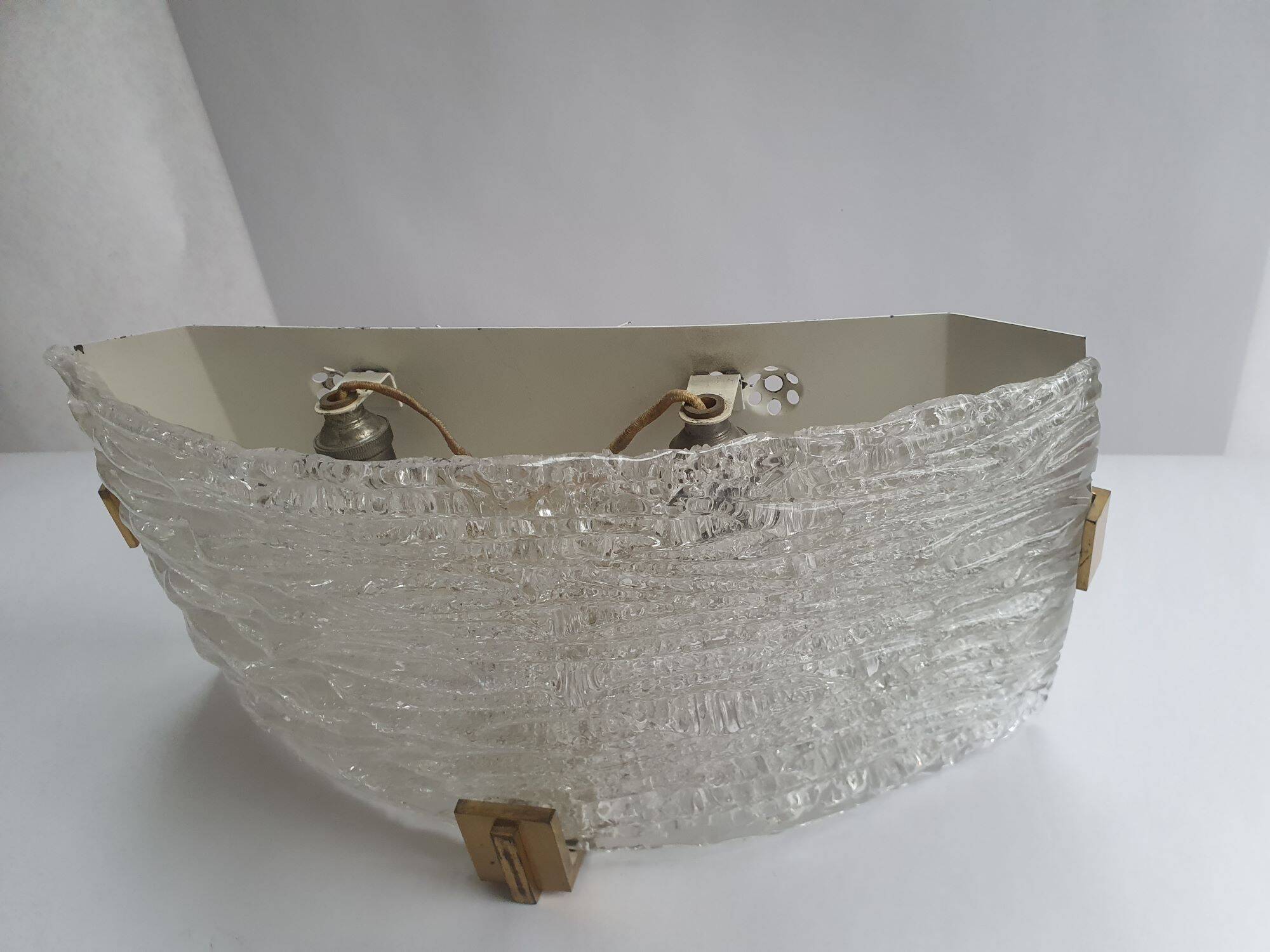 Murano glass wall lamp by Kaiser Leuchten, 1950s
