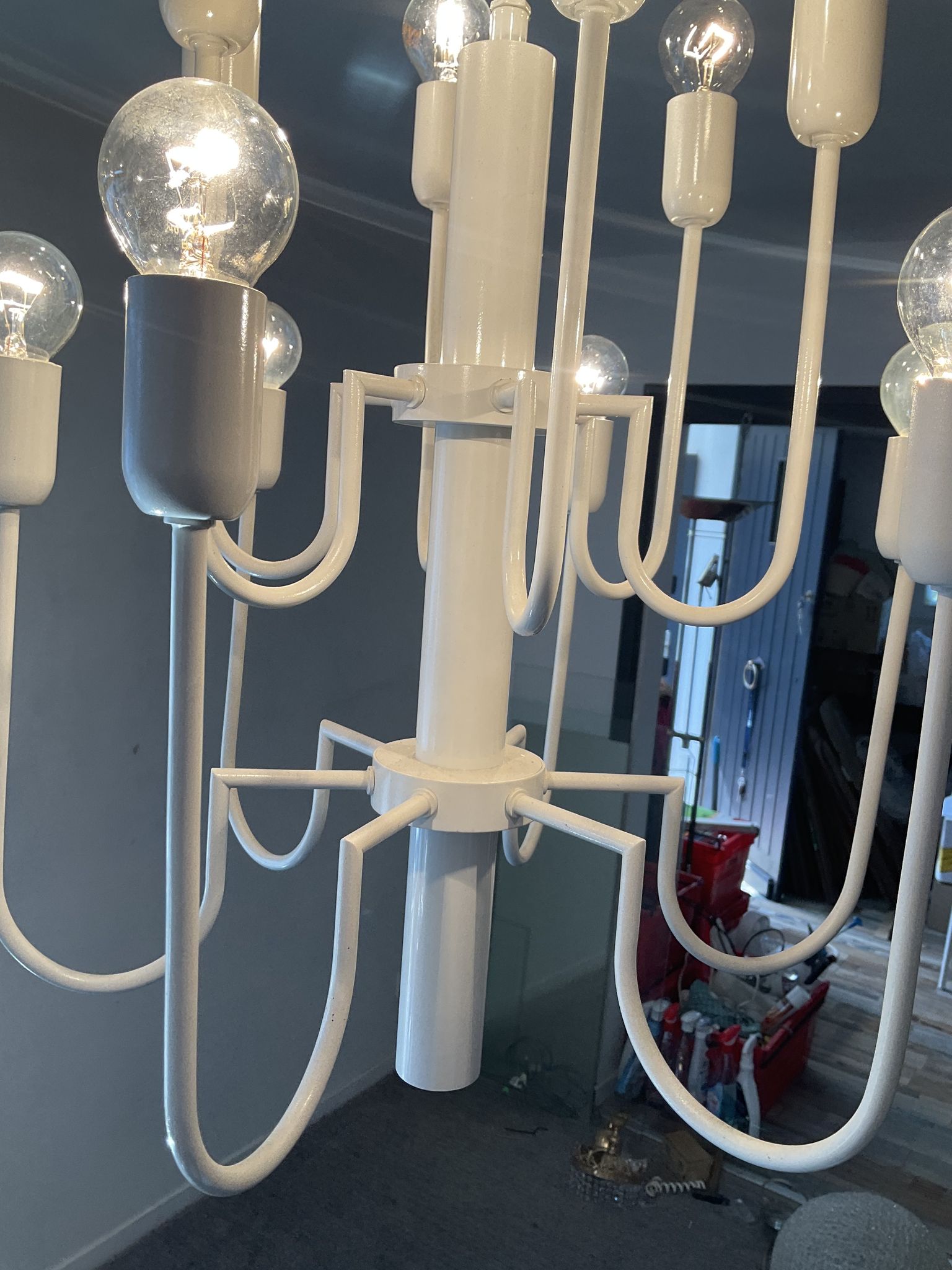 Suspension Space Âge 12 lampes