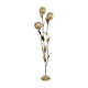 Lampadaire palmier floral laiton et nacre de capiz 1970