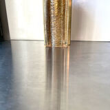 Scandinavian midcentury wall light in crystal and brass