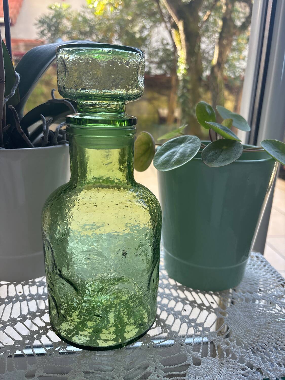 Vintage glass carafe