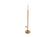 Scandinavian floor lamp in oak and metal, Sweden, 1950