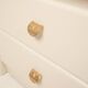Pair of cream lacquered bedside tables by Pierre Cardin, 1980