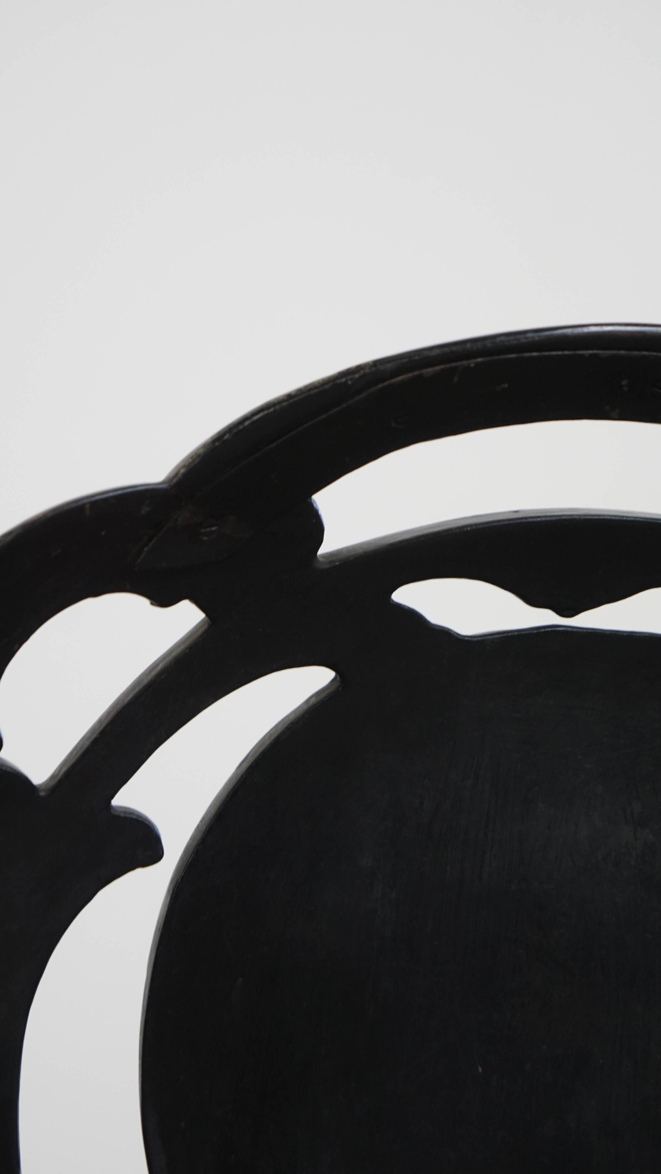 Set of 2 Antique 19th Century English Chinoiserie Mother of Pearl Chairs