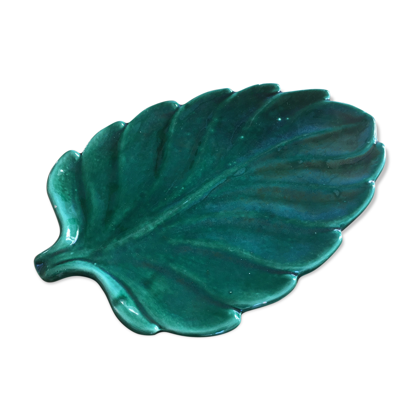 Flat ceramic sheet of vintage tbe Vallauris