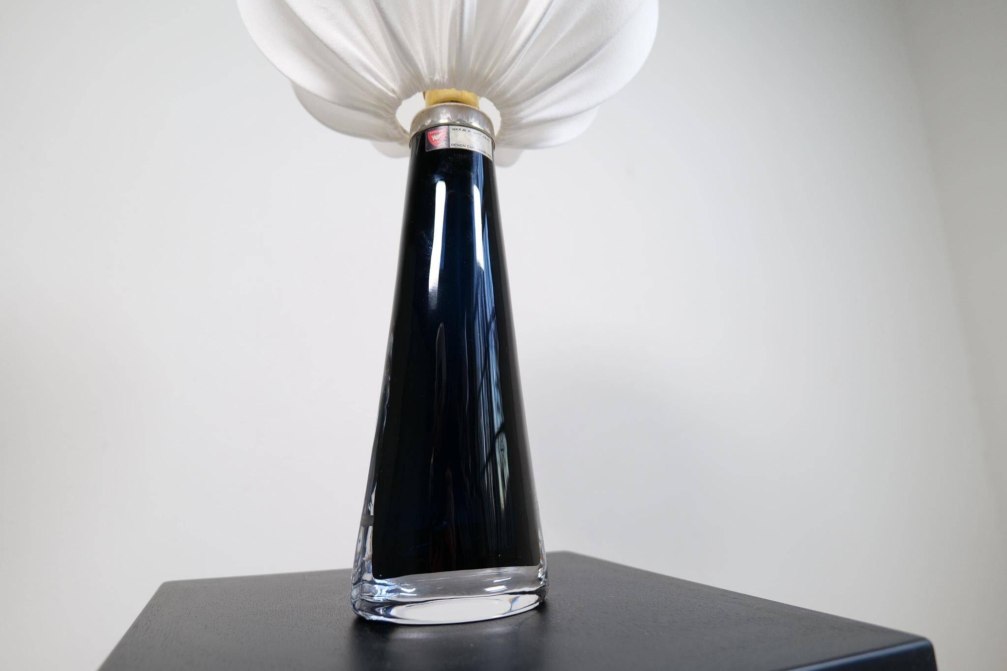 Mid-century modern sculptural table lamp by Carl Fagerlund Orrefors Sweden