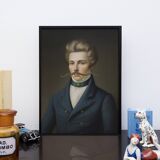 Old portrait - “Les moustachu-es” series