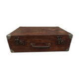 Old wooden suitcase