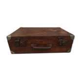 Old wooden suitcase