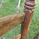 4 chaises Charles Dudouyt paillées design 40-50-60