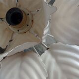 Vintage metal flower wall lamp