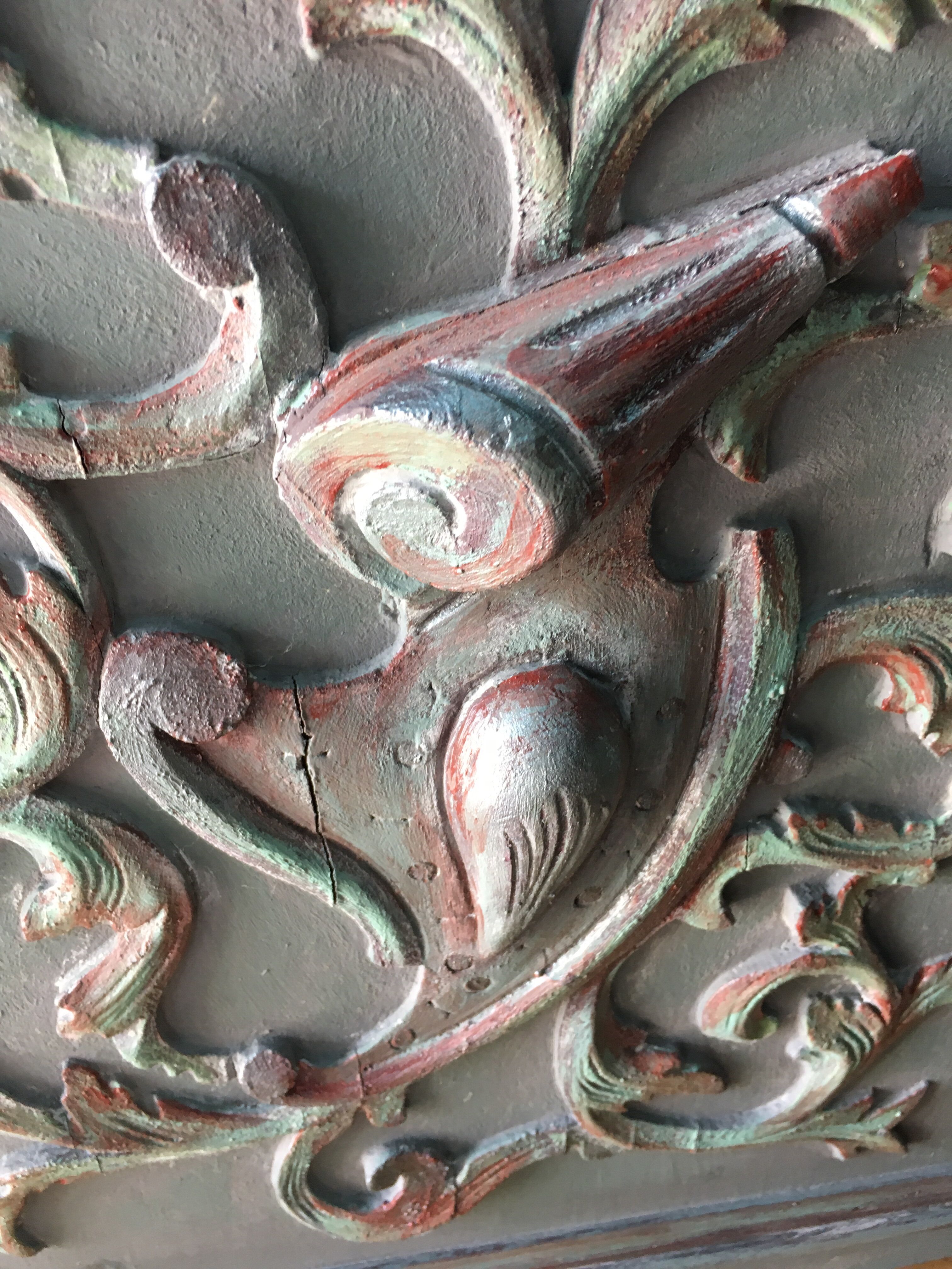 Old pair of wood panels